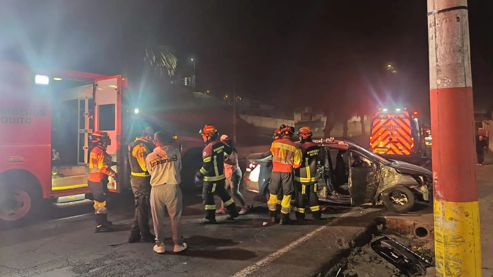 Quito registra un muerto y siete heridos en dos choques