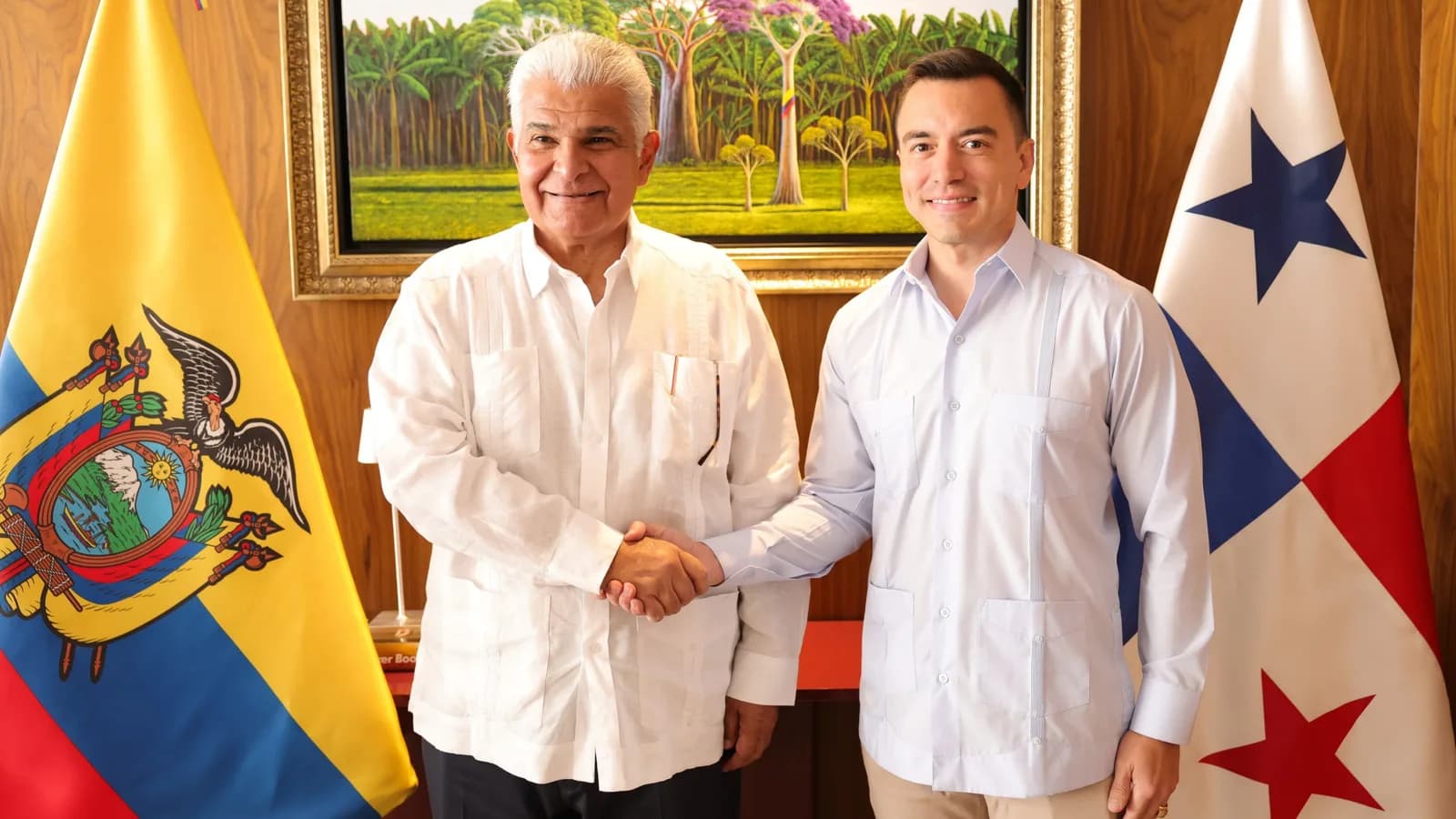 Noboa y Mulino se reúnen en Guayaquil para fortalecer lazos