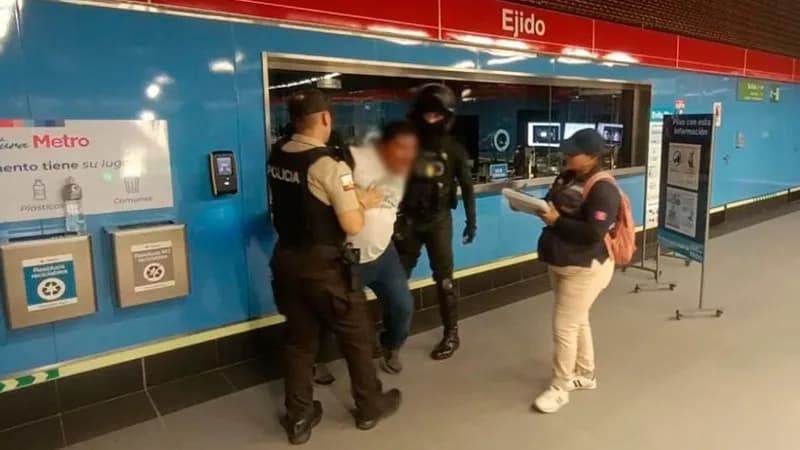 Ciudadano aprehendido en Metro de Quito por evasión de
