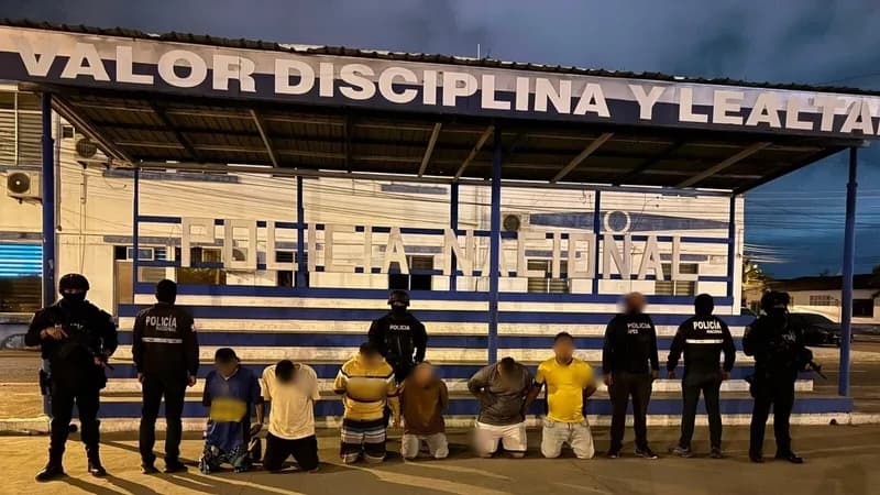 Policía detiene a seis sospechosos de extorsión y robo en